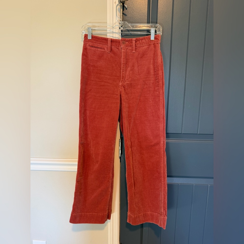 Coral Corduroy Pants